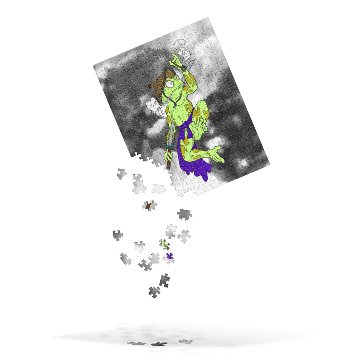 Samurai Frog Jigsaw Puzzle