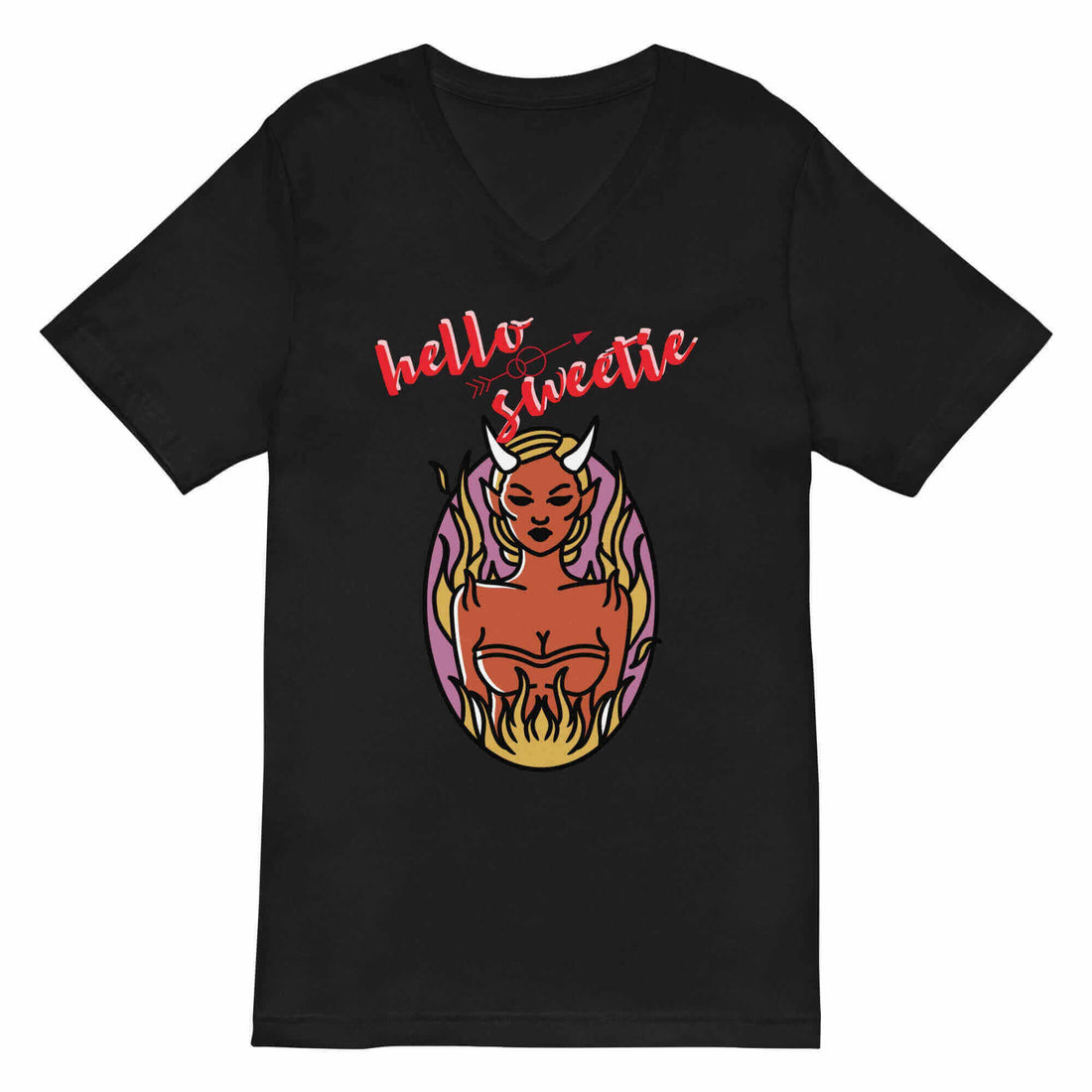 Step Into Style: Embrace Comfort with the "Hello Sweetie" V-Neck T-Shirt"Hello Sweetie" V-Neck T-ShirtNowhere2be Online Store