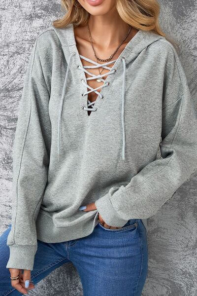 Lace Up Long Sleeve Hoodie$37.50Nowhere2be Online Storebuy,buy online,casual,comfortable,delivered,delivery,for you,Lace Up Long Sleeve Hoodie,Lace Up Long Sleeve Hoodie-size-chart,Long Sleeve Hoodie,Made for you,nowhere2be,Nowhere2be Online Store,perfect