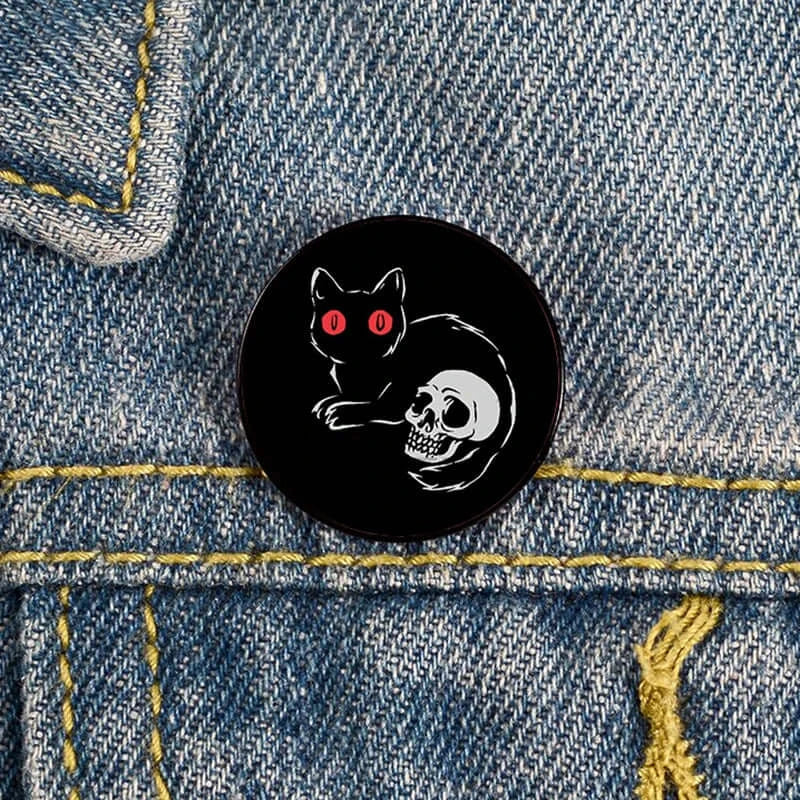 Charming Cat Pin Brooch for teachers and cat lovers. Perfect gift with a playful design, adding whimsy to any outfit.