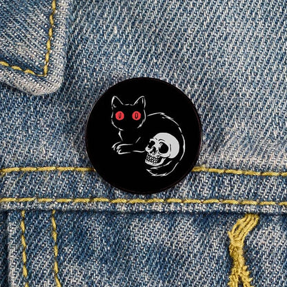 Charming Cat Pin Brooch for teachers and cat lovers. Perfect gift with a playful design, adding whimsy to any outfit.