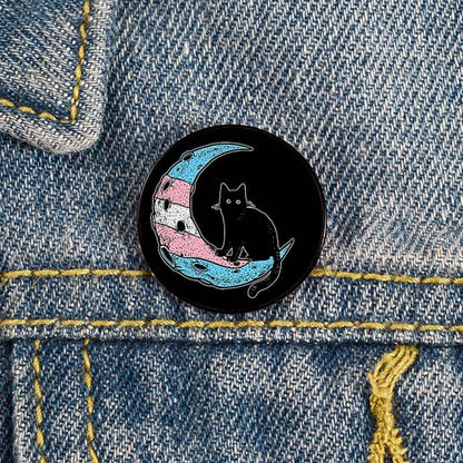 Add charm to your outfit with this Cat Pin custom brooch. Ideal for bags, shirts, and as a teacher gift!