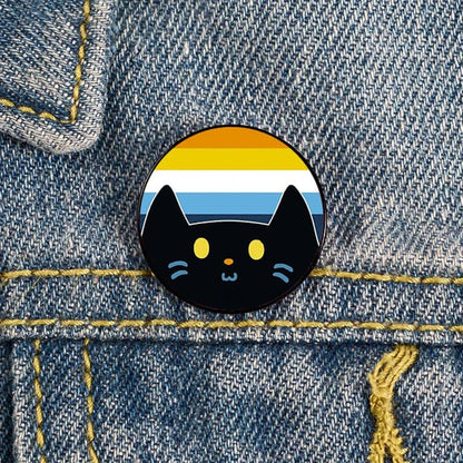 Add charm to your outfit with this Cat Pin custom brooch. Ideal for bags, shirts, and as a teacher gift!