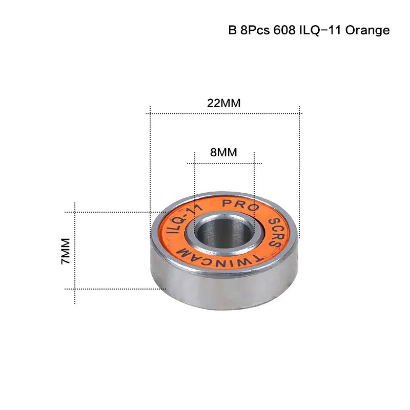 Get the best performance with GUOMUZI ILQ-11 skate bearings. Available in 10 or 8 packs for a smooth, noise-free ride.