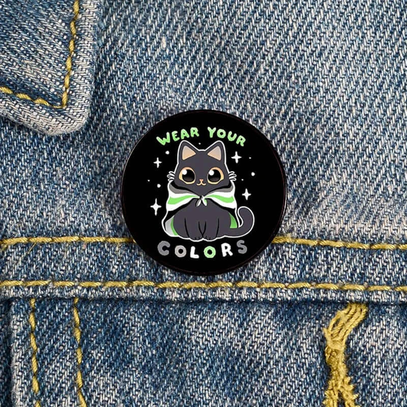 Add charm to your outfit with this Cat Pin custom brooch. Ideal for bags, shirts, and as a teacher gift!