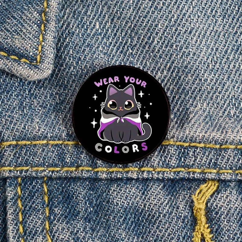 Add charm to your outfit with this Cat Pin custom brooch. Ideal for bags, shirts, and as a teacher gift!