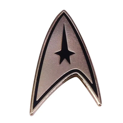 ST-Star Trek enamel pin featuring iconic starship insignia, perfect for backpacks and fashion accessories.