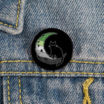 Add charm to your outfit with this Cat Pin custom brooch. Ideal for bags, shirts, and as a teacher gift!