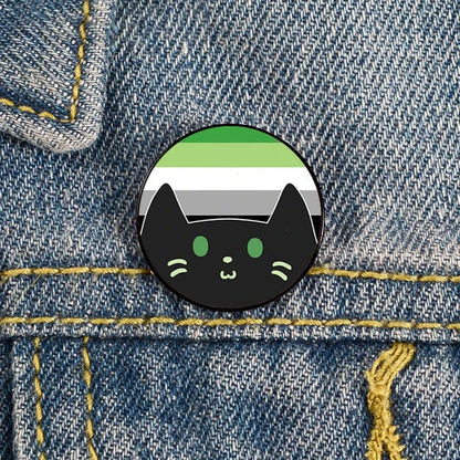 Add charm to your outfit with this Cat Pin custom brooch. Ideal for bags, shirts, and as a teacher gift!