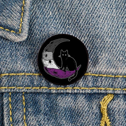 Add charm to your outfit with this Cat Pin custom brooch. Ideal for bags, shirts, and as a teacher gift!