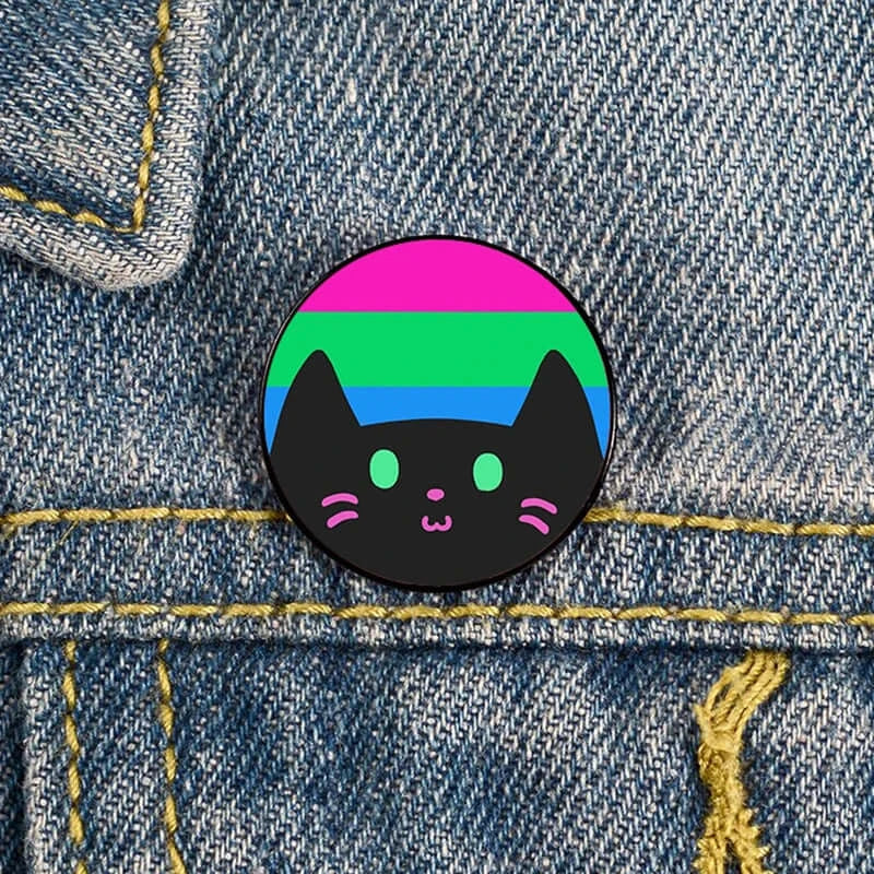 Charming Cat Pin Brooch for teachers and cat lovers. Perfect gift with a playful design, adding whimsy to any outfit.