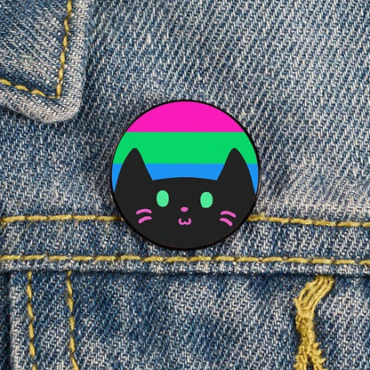 Charming Cat Pin Brooch for teachers and cat lovers. Perfect gift with a playful design, adding whimsy to any outfit.