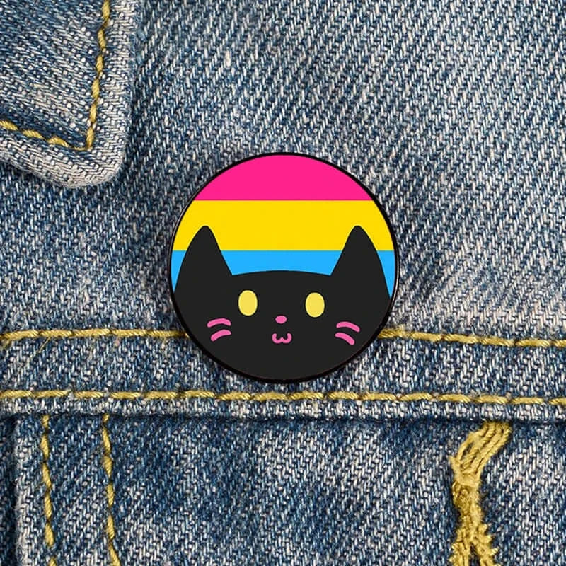 Add charm to your outfit with this Cat Pin custom brooch. Ideal for bags, shirts, and as a teacher gift!