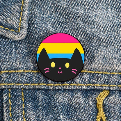 Add charm to your outfit with this Cat Pin custom brooch. Ideal for bags, shirts, and as a teacher gift!