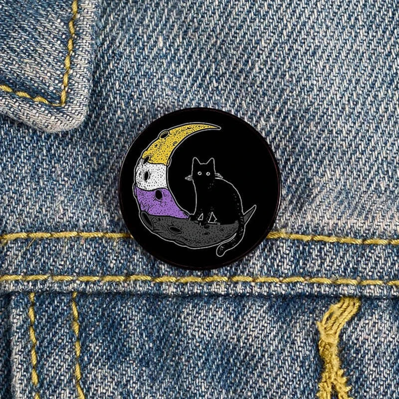 Add charm to your outfit with this Cat Pin custom brooch. Ideal for bags, shirts, and as a teacher gift!
