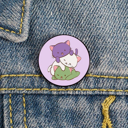 Charming Cat Pin Brooch for teachers and cat lovers. Perfect gift with a playful design, adding whimsy to any outfit.