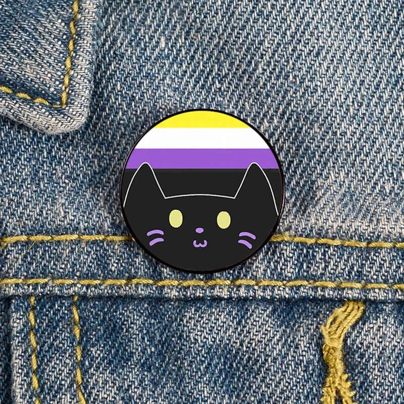 Add charm to your outfit with this Cat Pin custom brooch. Ideal for bags, shirts, and as a teacher gift!