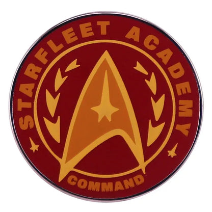 Starfleet Academy command enamel pin badge, perfect for backpacks and fashion accessories.
