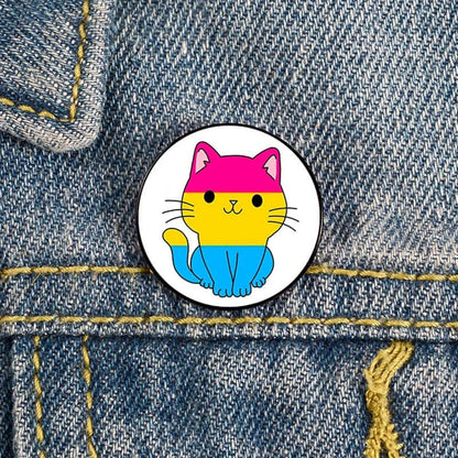 Charming Cat Pin Brooch for teachers and cat lovers. Perfect gift with a playful design, adding whimsy to any outfit.