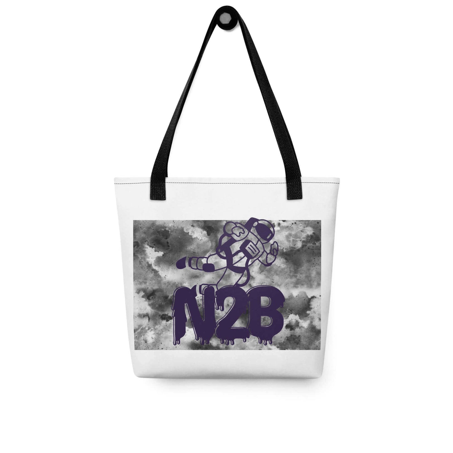 Nowhere2be N2B Spaceman Tote Bag - Stylish & Durable Travel Companion$17.50Nowhere2be Online Storebag,bags,Black Friday Sale,buy,buy online,casual,comfortable,comfy,delivered,delivery,fashion,for you,gift,Made for you,nowhere2be,Nowhere2be Online Store,No