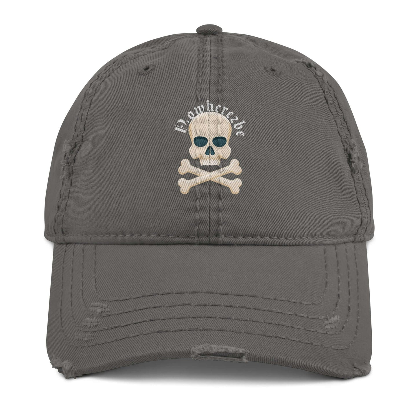 Nowhere2be skull Distressed Dad Hat, Hat, $20.00, Nowhere2be Online Store
