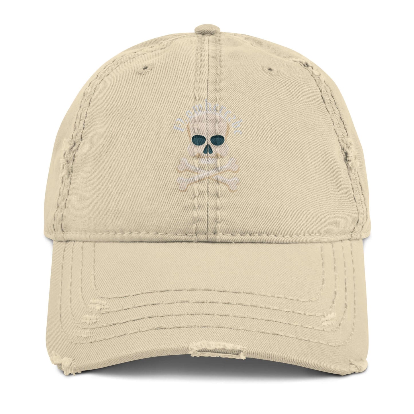 Nowhere2be skull Distressed Dad Hat, Hat, $20.00, Nowhere2be Online Store