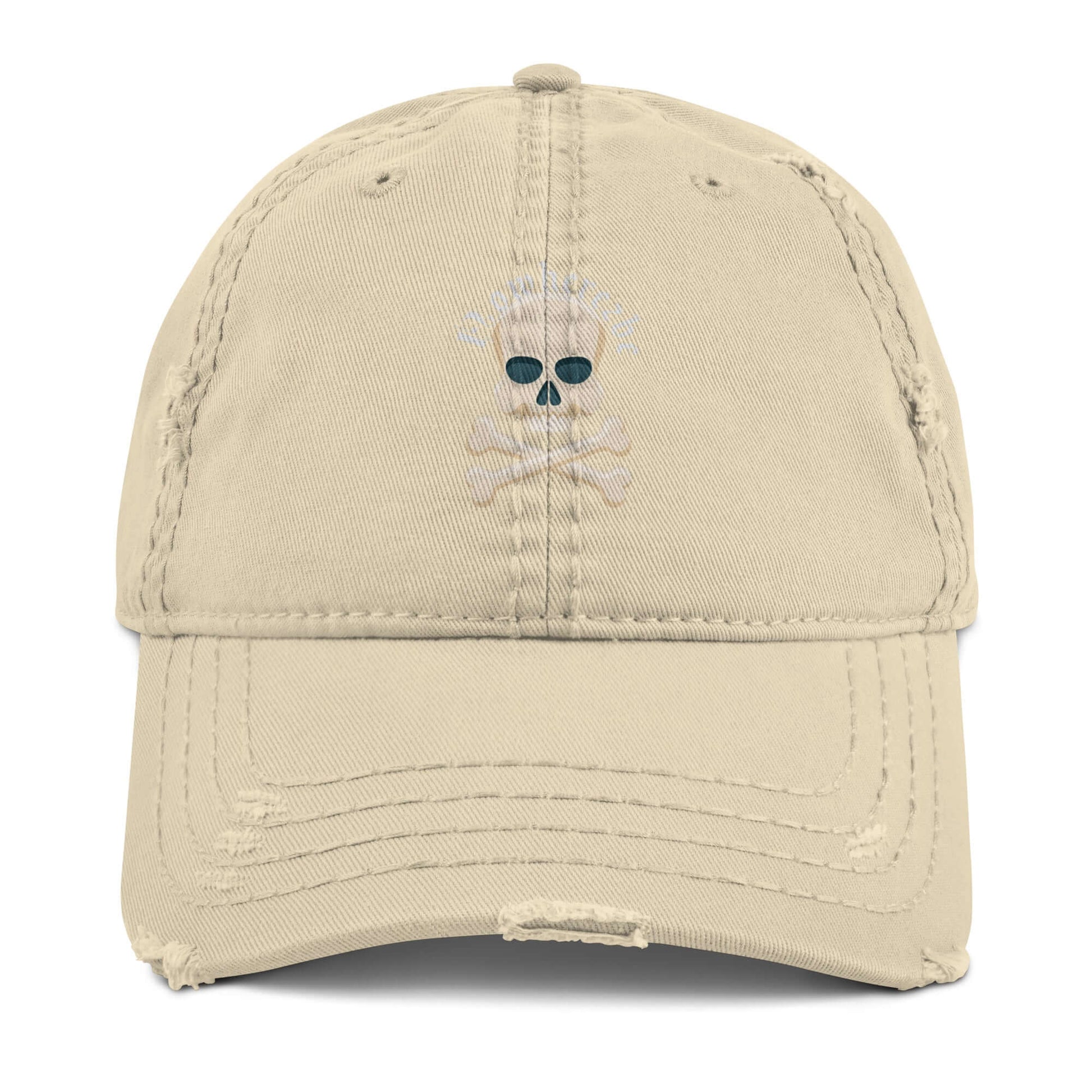 Nowhere2be skull Distressed Dad Hat, Hat, $20.00, Nowhere2be Online Store