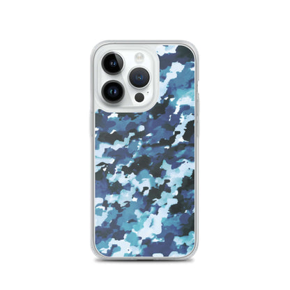 Blue Camo MagSafe® clear case for iPhone®Mobile Phone Cases$19.00