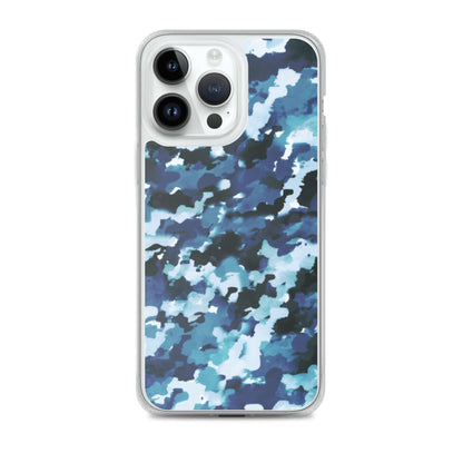 Blue Camo MagSafe® clear case for iPhone®Mobile Phone Cases$19.00