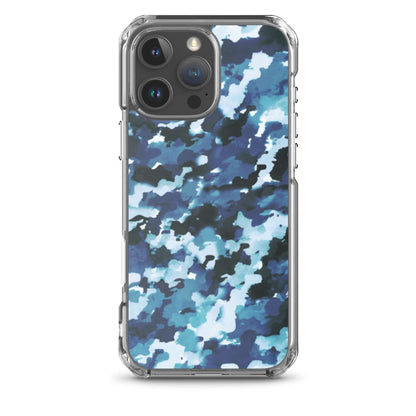 Blue Camo MagSafe® clear case for iPhone®Mobile Phone Cases$19.00