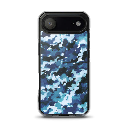 Blue Camo MagSafe® clear case for iPhone®Mobile Phone Cases$19.00