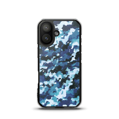 Blue Camo MagSafe® clear case for iPhone®Mobile Phone Cases$19.00