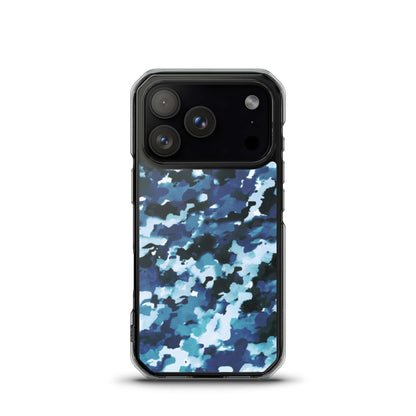 Blue Camo MagSafe® clear case for iPhone®Mobile Phone Cases$19.00