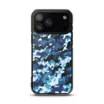Blue Camo MagSafe® clear case for iPhone®Mobile Phone Cases$19.00