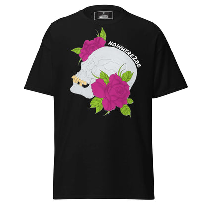 Nowhere2be Skull and Flower Unisex classic tee, Shirt, $21.49, Nowhere2be Online Store