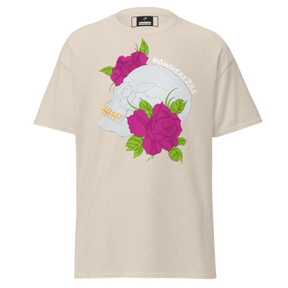 Nowhere2be Skull and Flower Unisex classic tee, Shirt, $21.49, Nowhere2be Online Store