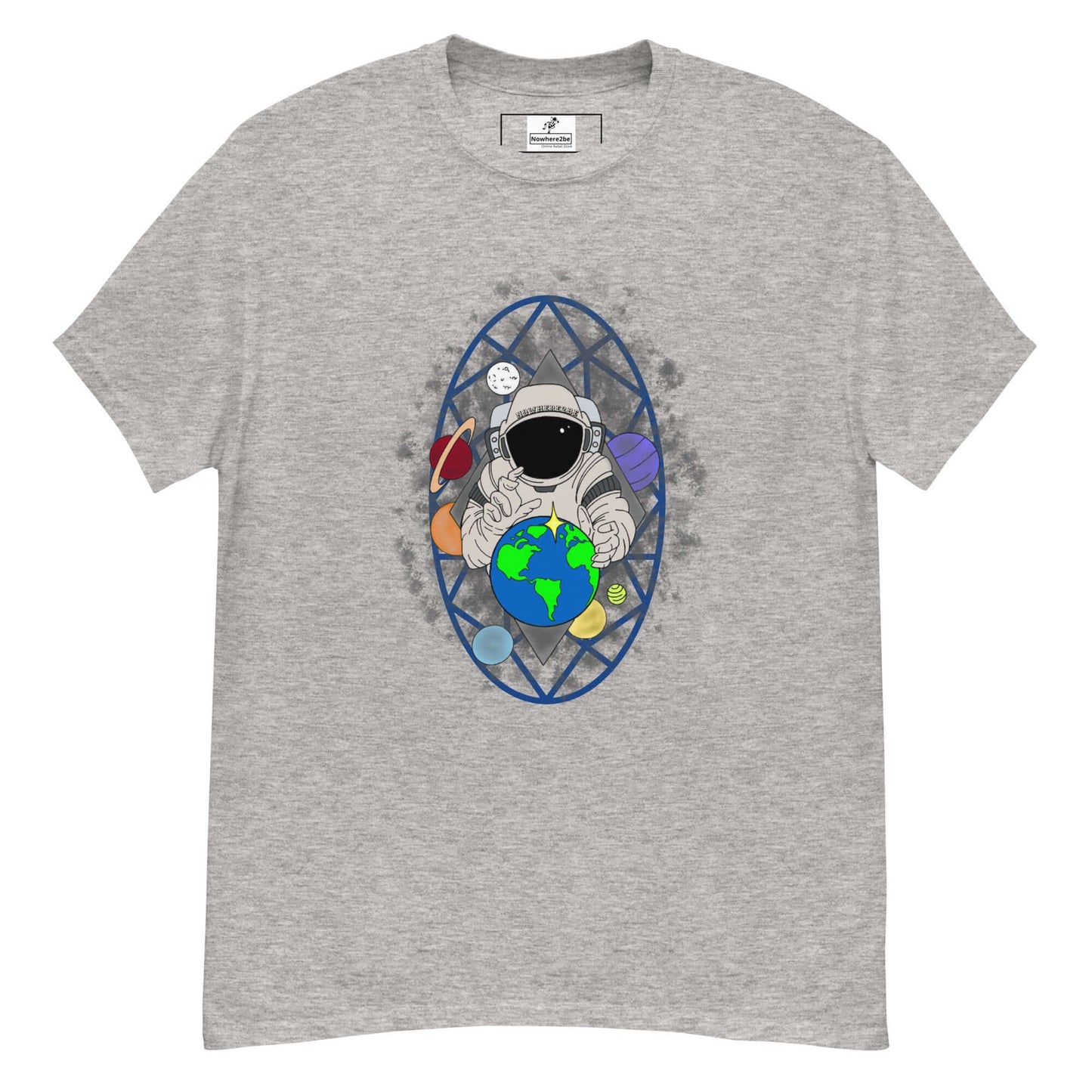 Spaceman and Planet Unisex classic tee, Shirt, $20.50, Nowhere2be Online Store
