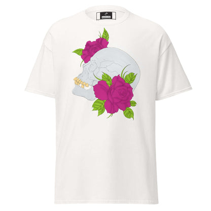 Nowhere2be Skull and Flower Unisex classic tee, Shirt, $21.49, Nowhere2be Online Store