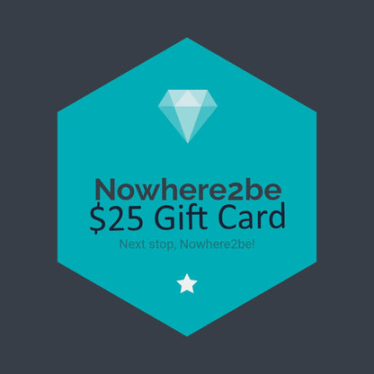 Nowhere2be Gift Card - Unlock the Perfect Surprise!$25.00Gift CardNowhere2be Online Store