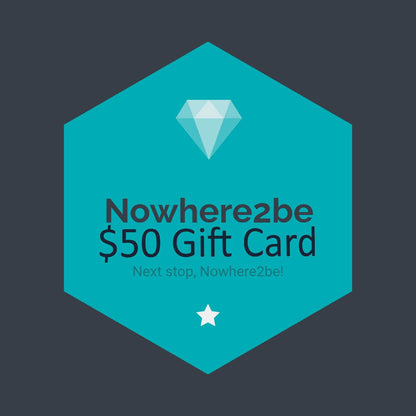 Nowhere2be Gift Card - Unlock the Perfect Surprise!$50.00Gift CardNowhere2be Online Store