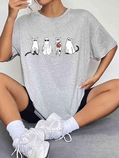 Round Neck Short Sleeve Ghost Graphic T-Shirt$13.00Nowhere2be Online StoreBlack Friday Sale,buy,buy online,casual,Clothes,clothing,comfortable,comfy,delivered,delivery,E@M@E,fashion,for you,Ghost Graphic T-Shirt,gift,Graphic Cotton Tee,Graphic T-Shirt,Mad