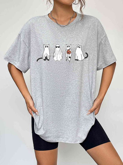 Round Neck Short Sleeve Ghost Graphic T-Shirt$13.00Nowhere2be Online StoreBlack Friday Sale,buy,buy online,casual,Clothes,clothing,comfortable,comfy,delivered,delivery,E@M@E,fashion,for you,Ghost Graphic T-Shirt,gift,Graphic Cotton Tee,Graphic T-Shirt,Mad