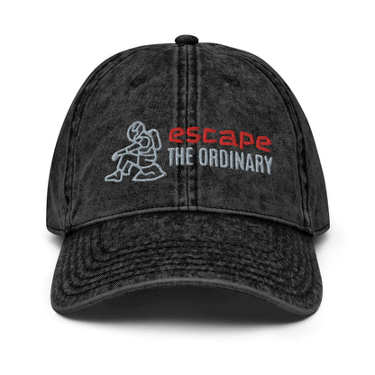Escape Vintage Cotton Twill Cap$17.50Nowhere2be Online Store100% cotton twill,Accessories,autopostr_facebook_71147,Black Friday Sale,buy,buy online,cap,caps,casual,comfortable,comfy,cotton,delivered,delivery,escape,escape the ordinary,fashion,for you,gift